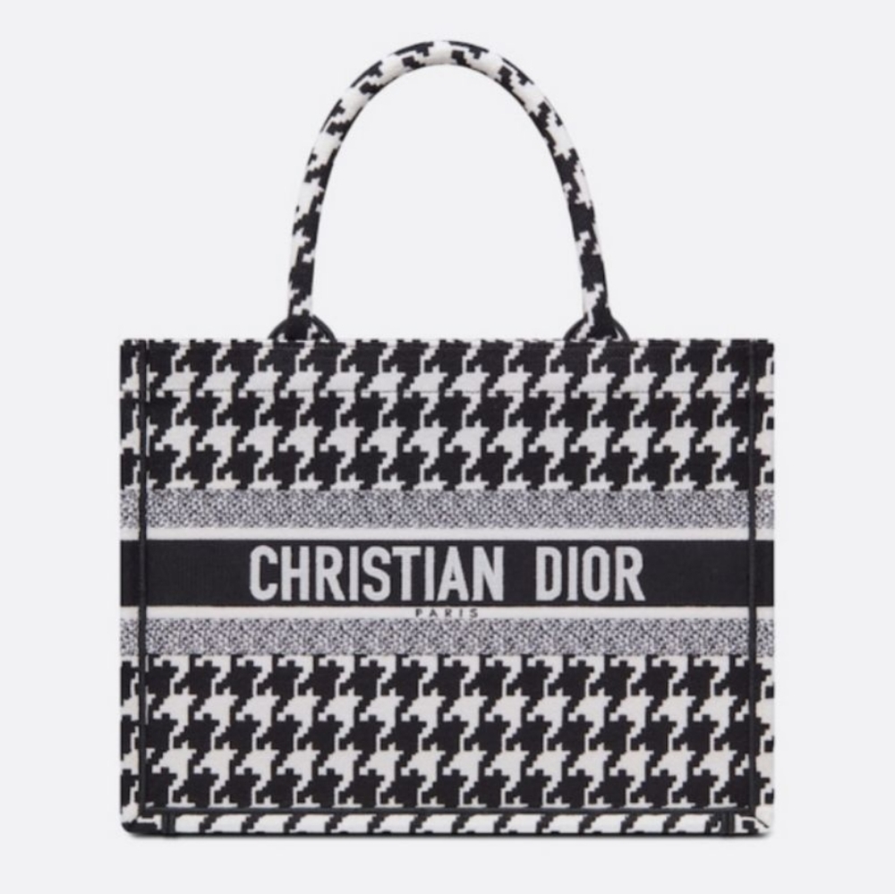 ❌SOLD❌Dior Houndstooth Medium Book Tote - Picture 7 of 7
